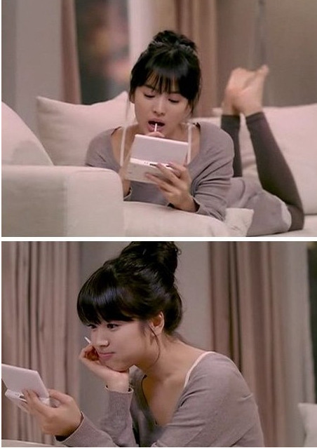 사과똥머리 이미지