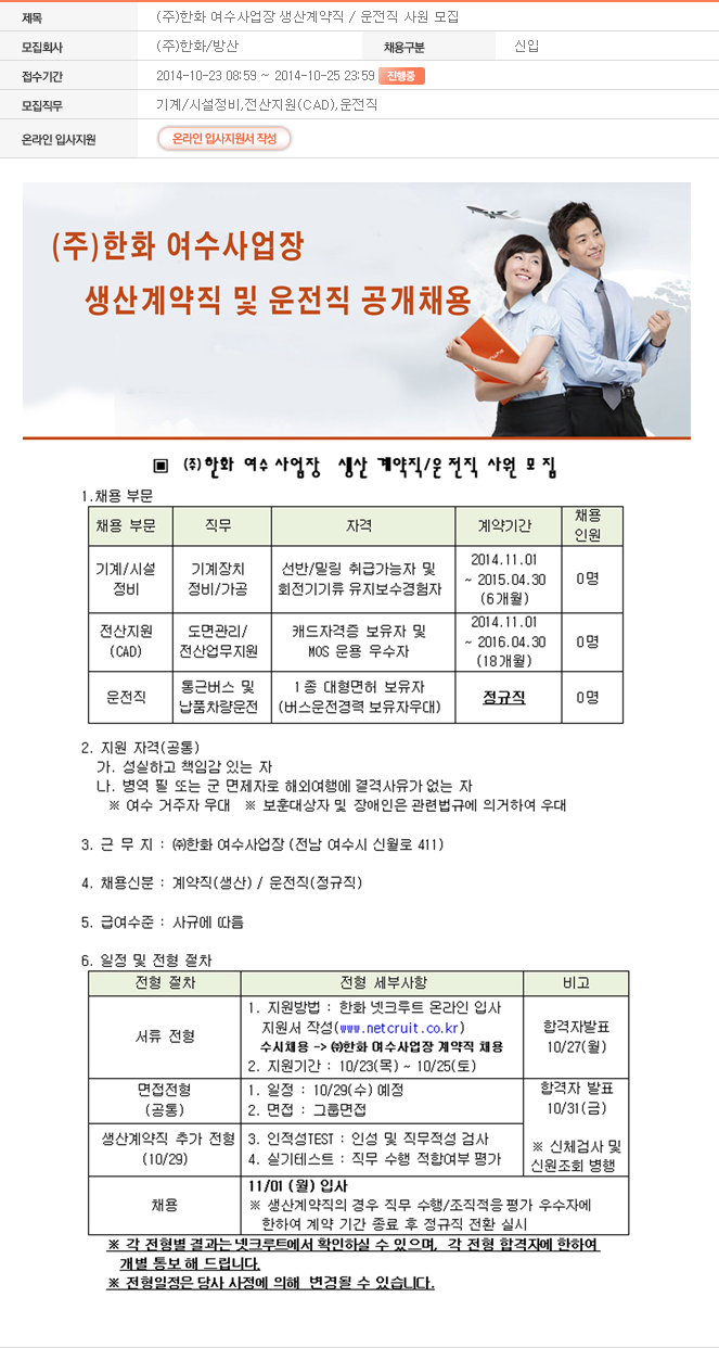 (주)한화방산 여수사업장 이미지
