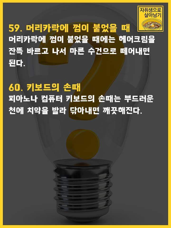 두고두고 써먹을 수 있는 자취팁 120개 | 인스티즈