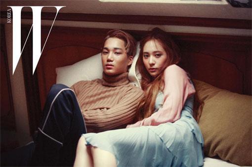 크리스탈과 열애설난 엓소멤버 카이 | 인스티즈