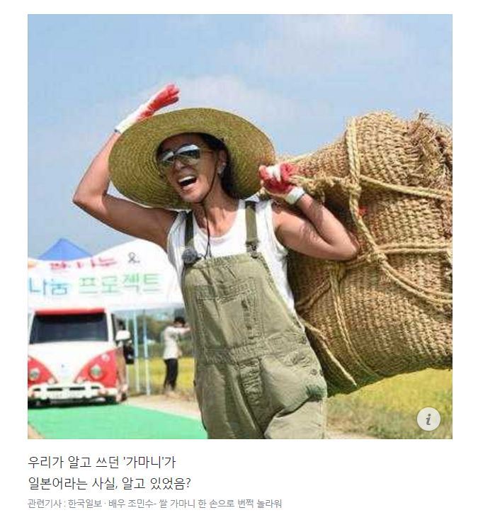 가마니라는 말 함부로 쓰면 안되는 이유 | 인스티즈