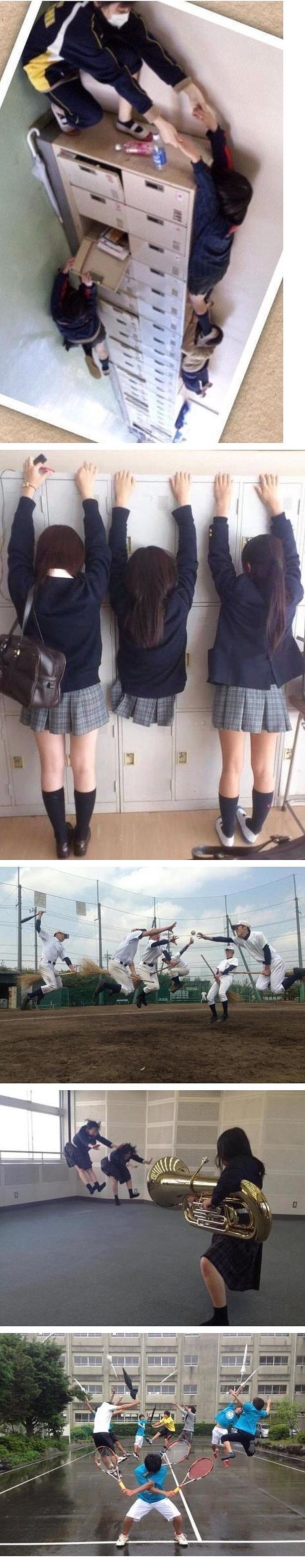 일본 학생들이 사진찍는법 | 인스티즈