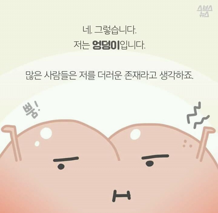 억울한 살덩이의 외침 (궁둥이와 엉덩이) | 인스티즈