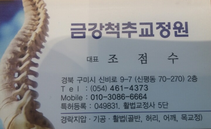 척추지압교정원 이미지