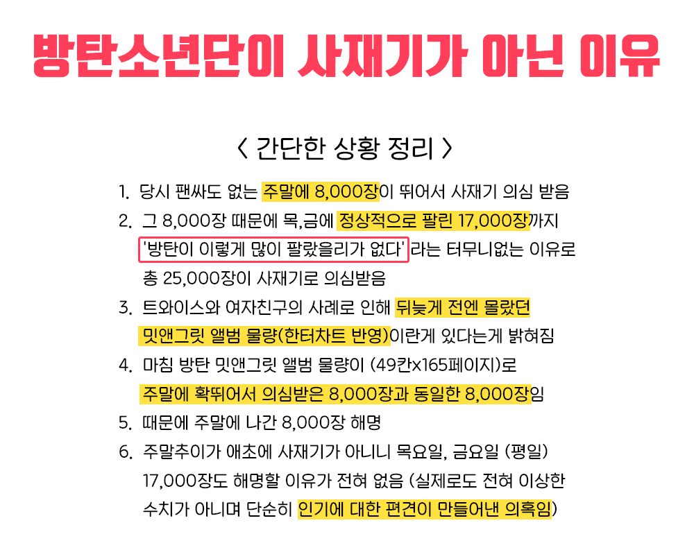 방탄소년단이 사재기가 아닌 이유(확실히 아님!!!!) | 인스티즈