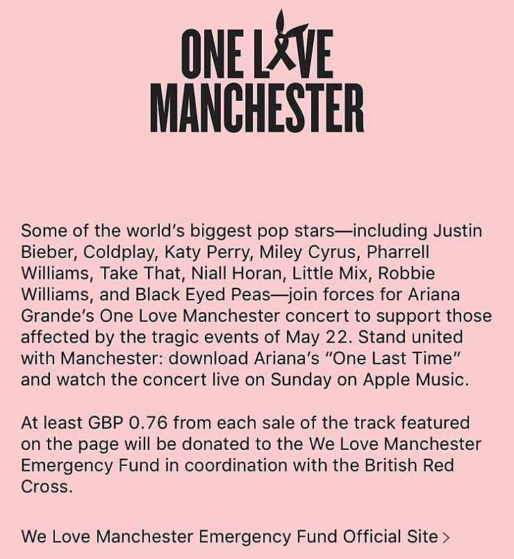One Love Manchester 추모 콘서트 라이브 스트리밍 사이트 링크 | 인스티즈