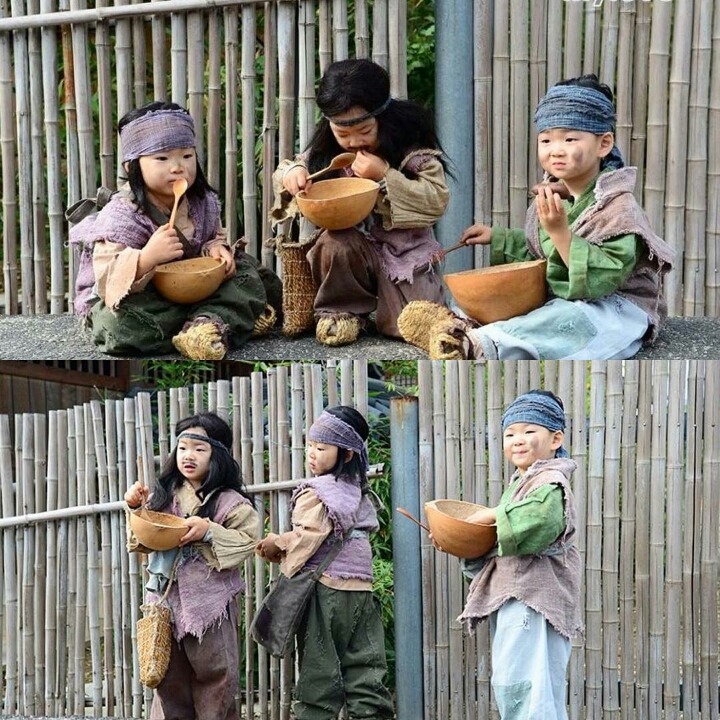 kbs 사극 장영실에 삼둥이 꼬마 거지로 특별출연함(현장사진 만세눈물연기) jpg | 인스티즈