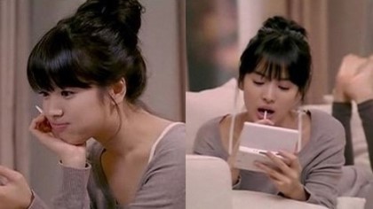 똥머리 이미지