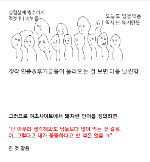 여초사이트에서 돼지란 | 인스티즈