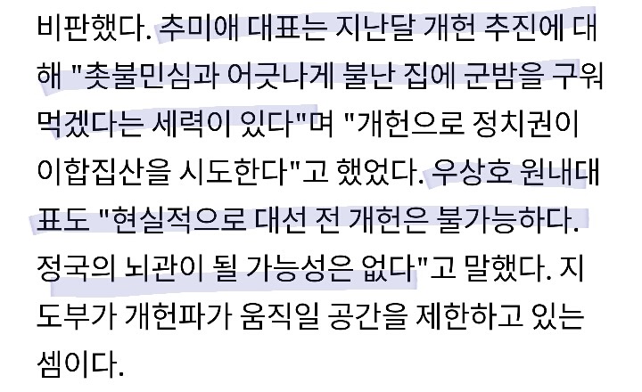민주당 내 개헌파(분열세력)들 움직임 준비 중.list (충격주의) | 인스티즈