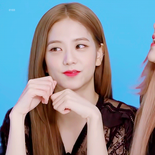 귀여운 블랙핑크 지수.gif | 인스티즈