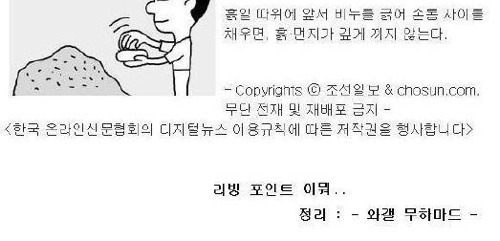 리플이 더 웃긴 조선일보 생활의 지혜 | 인스티즈