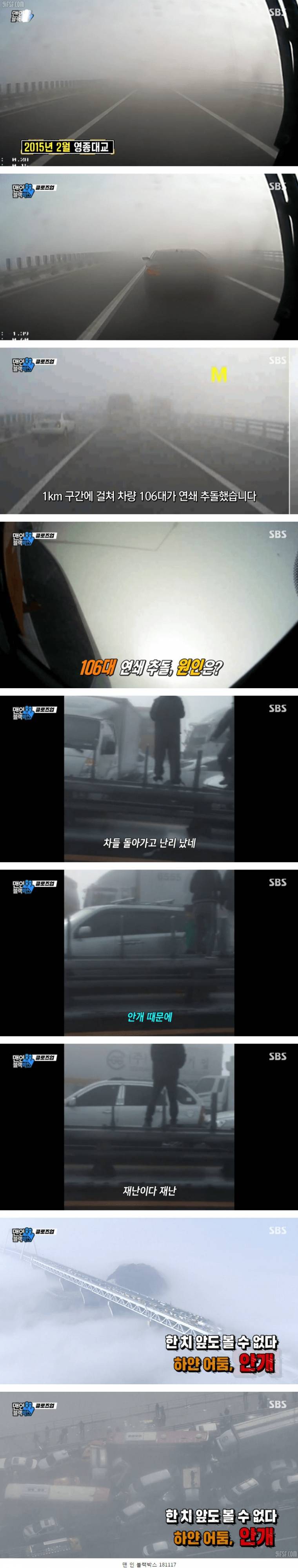 2015년에 발생한 106대 연쇄추돌사고 | 인스티즈
