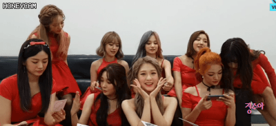 오늘자 프로미스나인 V앱.GIF | 인스티즈