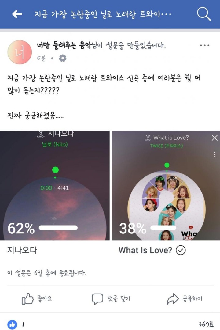 트와이스 걸고 넘어지는 닐로 소속사 페이지 ㅋㅋㅋㅋㅋ | 인스티즈