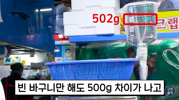 수산물 시장가서 유심히 봐야할 저울 사기치는 방법 | 인스티즈
