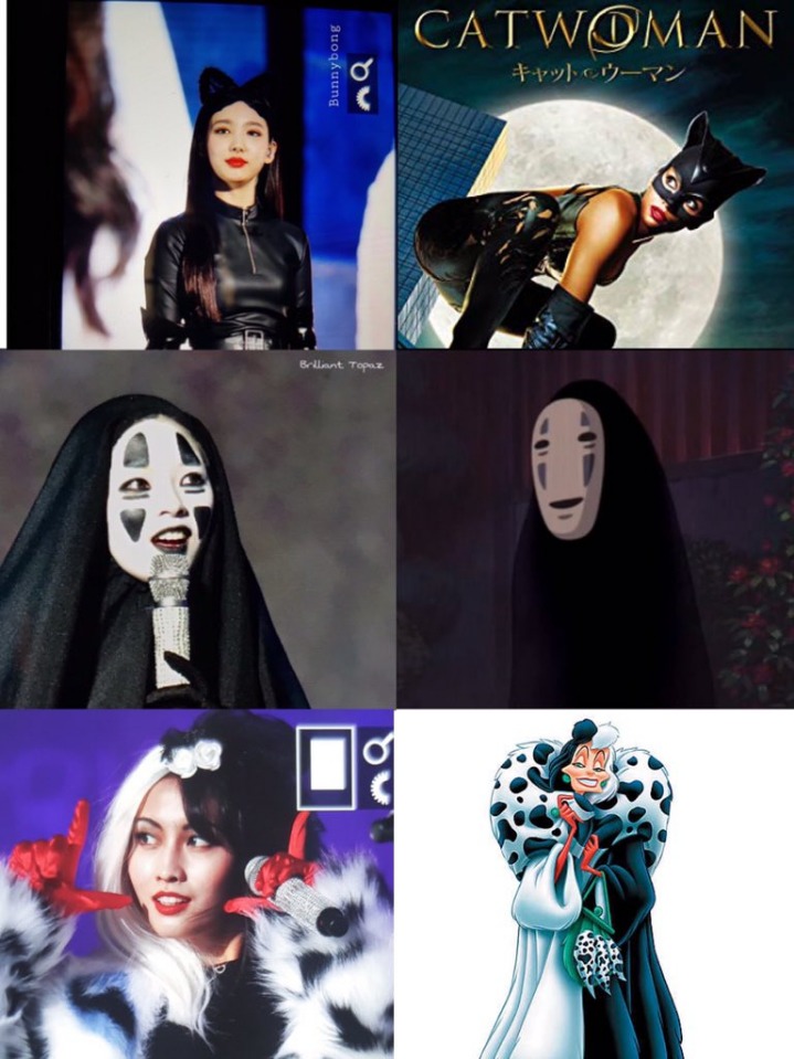 트와이스 할로윈 팬미팅 코스프레 실제 캐릭터와 비교.....jpg | 인스티즈
