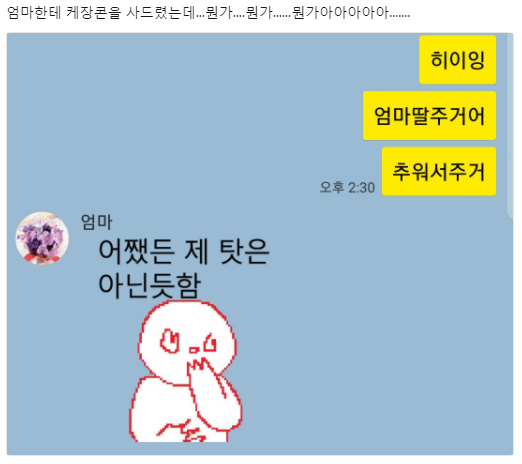 엄마한테 이모티콘 사드렸더니.. | 인스티즈
